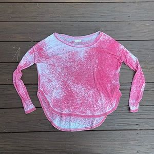 Pink Chaser burn out long sleeve shirt